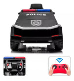 2024 Cybertruck Style Police Truck | 1 Seater > 12V (2x2) | Electric Riding Vehicle for Kids